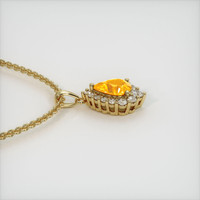 1.07 Ct. Sapphire Pendant, 14K Yellow Gold 3