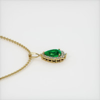 4.29 Ct. Emerald Pendant, 18K Yellow Gold 3