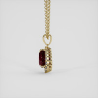 2.08 Ct. Ruby Pendant, 18K Yellow Gold 3