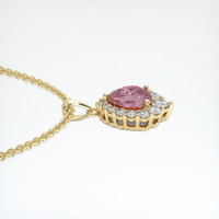 1.01 Ct. Sapphire Pendant, 18K Yellow Gold 3