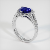 2.68 Ct. Blue Sapphire Ring, Platinum 950 2