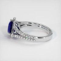 2.68 Ct. Blue Sapphire Ring, Platinum 950 4