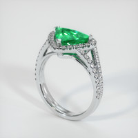 2.32 Ct. Emerald Ring, Platinum 950 2