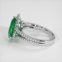 2.34 Ct. Emerald Ring, Platinum 950 4