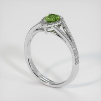 0.76 Ct. Gemstone Ring, Platinum 950 2