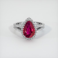 2.80 Ct. Ruby Ring, Platinum 950 1