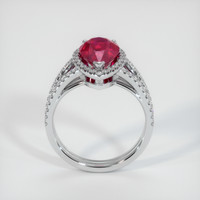 2.80 Ct. Ruby Ring, Platinum 950 3