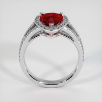 2.09 Ct. Ruby Ring, Platinum 950 3