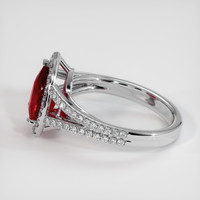 2.09 Ct. Ruby Ring, Platinum 950 4