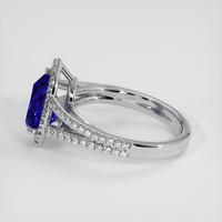 1.92 Ct. Blue Sapphire Ring, Platinum 950 4