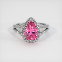 3.03 Ct. Pink Sapphire Ring, Platinum 950 1