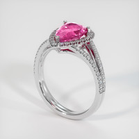 3.03 Ct. Pink Sapphire Ring, Platinum 950 2