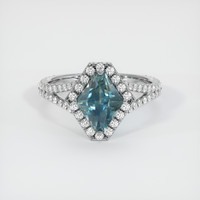 2.40 Ct. Sapphire Ring, Platinum 950 1
