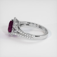 2.03 Ct. Pinkish Purple Sapphire Ring, Platinum 950 4