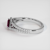 0.63 Ct. Pinkish Purple Sapphire Ring, Platinum 950 4