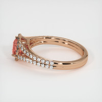0.83 Ct. Sapphire Ring, 14K Rose Gold 4