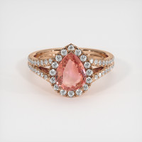 2.00 Ct. Sapphire Ring, 14K Rose Gold 1