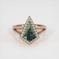 2.18 Ct. Sapphire Ring, 14K Rose Gold 1