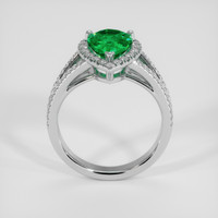 1.61 Ct. Emerald Ring, Silver 3