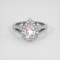 1.60 Ct. Pink Sapphire Ring, Silver 1