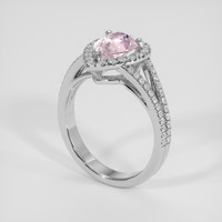 1.60 Ct. Pink Sapphire Ring, Silver 2