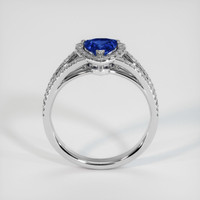0.70 Ct. Blue Sapphire Ring, 10K White Gold 3