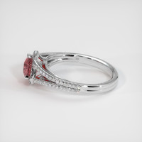 1.06 Ct. Padparadscha Sapphire Ring, 10K White Gold 4