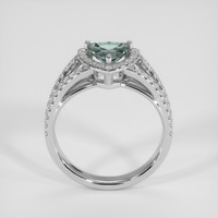 1.22 Ct. Bluish Grey Sapphire Ring, 10K White Gold 3