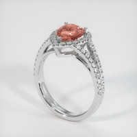 2.00 Ct. Sapphire Ring, 14K White Gold 2