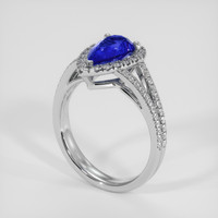 1.92 Ct. Blue Sapphire Ring, 14K White Gold 2