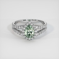 1.10 Ct. Sapphire Ring, 14K White Gold 1