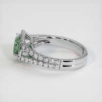 1.10 Ct. Sapphire Ring, 14K White Gold 4