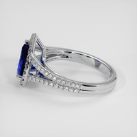 1.68 Ct. Blue Sapphire Ring, 14K White Gold 4