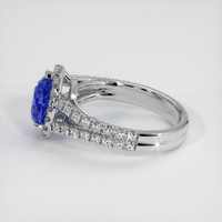 2.03 Ct. Blue Sapphire Ring, 14K White Gold 4