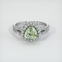 1.65 Ct. Sapphire Ring, 14K White Gold 1
