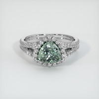 1.49 Ct. Sapphire Ring, 14K White Gold 1