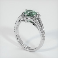 1.49 Ct. Sapphire Ring, 14K White Gold 2