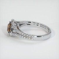 0.91 Ct. Sapphire Ring, 14K White Gold 4