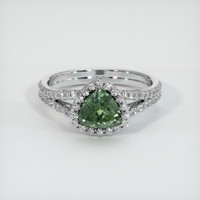 1.33 Ct. Sapphire Ring, 14K White Gold 1