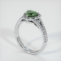 1.33 Ct. Sapphire Ring, 14K White Gold 2