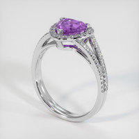 1.64 Ct. Sapphire Ring, 14K White Gold 2
