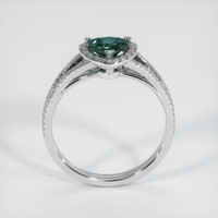 0.83 Ct. Sapphire Ring, 14K White Gold 3