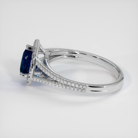 1.04 Ct. Sapphire Ring, 18K White Gold 4