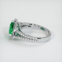 2.32 Ct. Emerald Ring, 18K White Gold 4