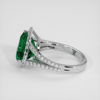 3.38 Ct. Emerald Ring, 18K White Gold 4