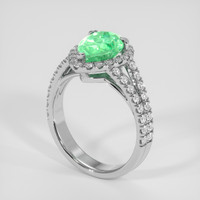 1.93 Ct. Emerald Ring, 18K White Gold 2