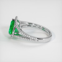 1.72 Ct. Emerald Ring, 18K White Gold 4