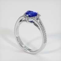 1.43 Ct. Sapphire Ring, 18K White Gold 2