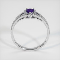 0.55 Ct. Sapphire Ring, 18K White Gold 3