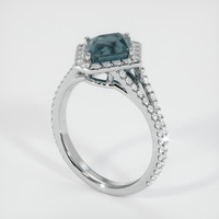 2.40 Ct. Sapphire Ring, 18K White Gold 2